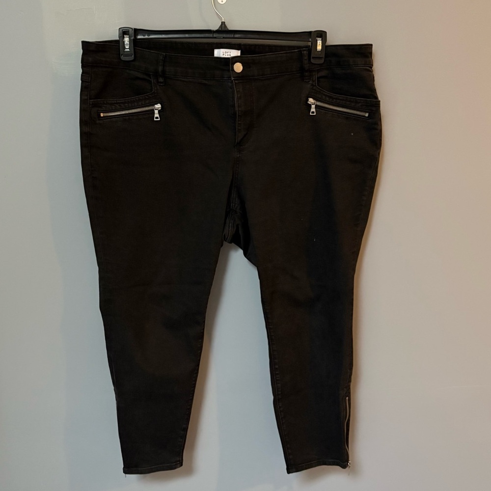 LOFT plus Black modern Skinny Women's Jeans size 22